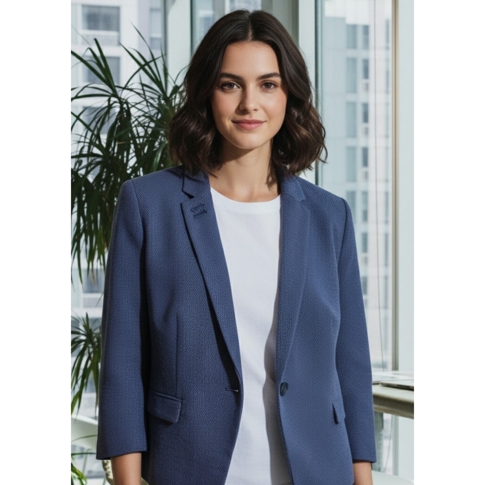 The Limited Single Button Blazer Blue Size L